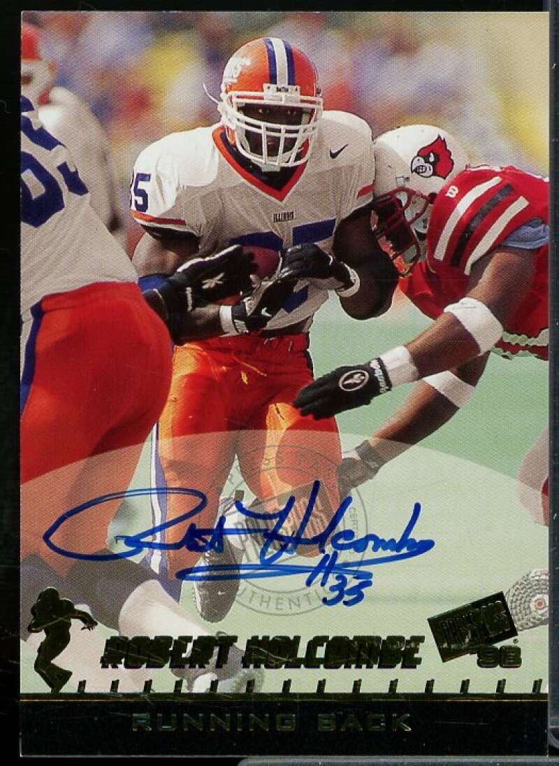 Robert Holcombe Rookie Card 1998 Press Pass Autographs #39  Image 1