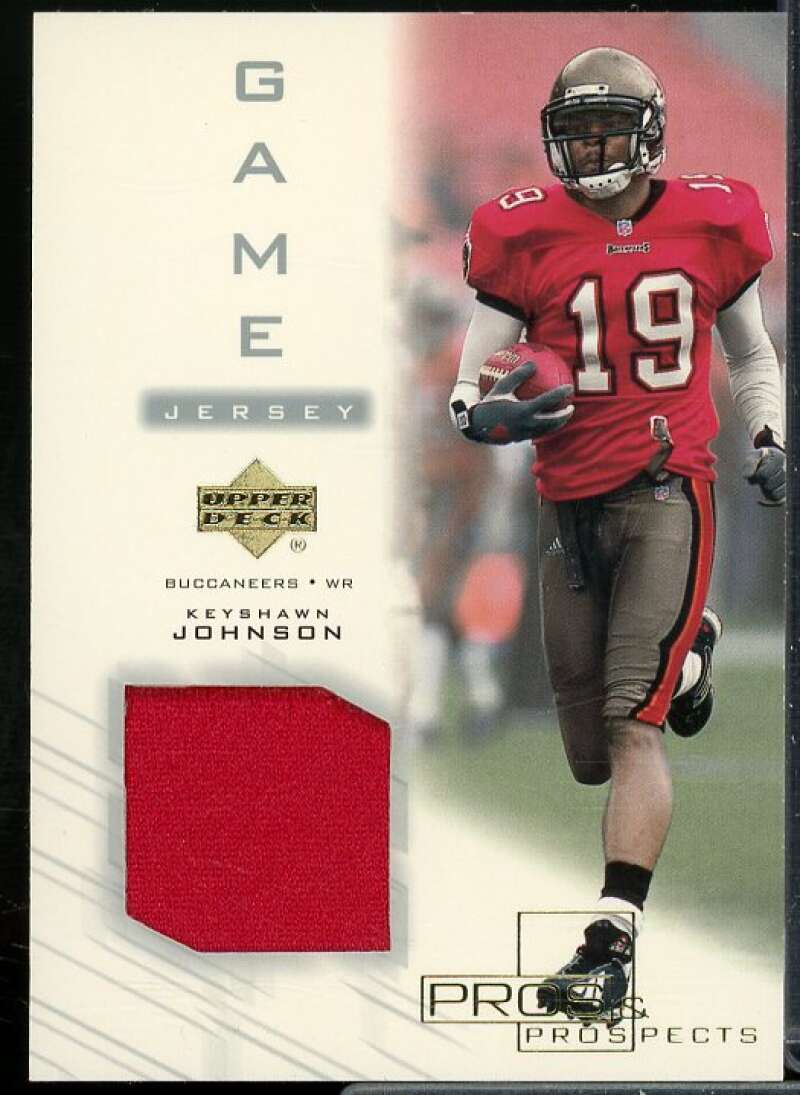 Keyshawn Johnson Card 2001 Upper Deck Pros Prospects Game Jersey #KJJ  Image 1