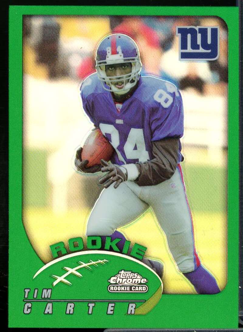 Tim Carter Rookie Card 2002 Topps Chrome #203  Image 1