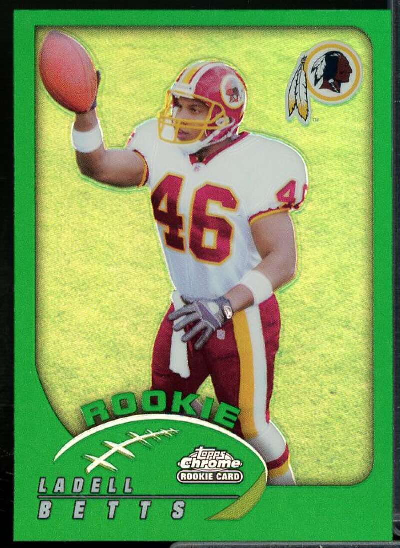 Ladell Betts Rookie Card 2002 Topps Chrome #193  Image 1