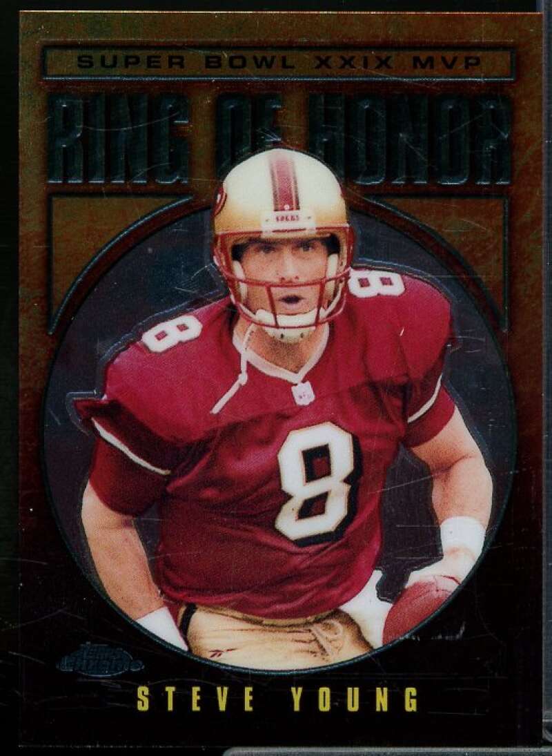 Steve Young Card 2002 Topps Chrome Ring of Honor #SY29  Image 1