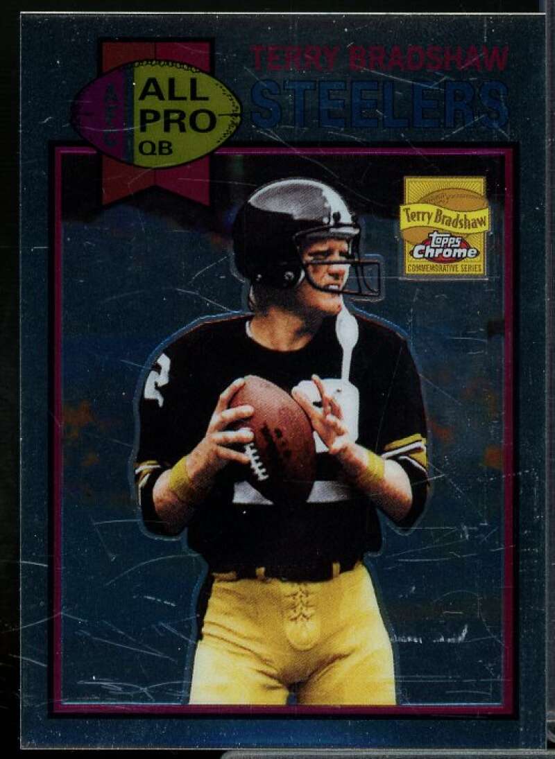 Terry Bradshaw '79 Card 2002 Topps Chrome Terry Bradshaw Reprints #9  Image 1