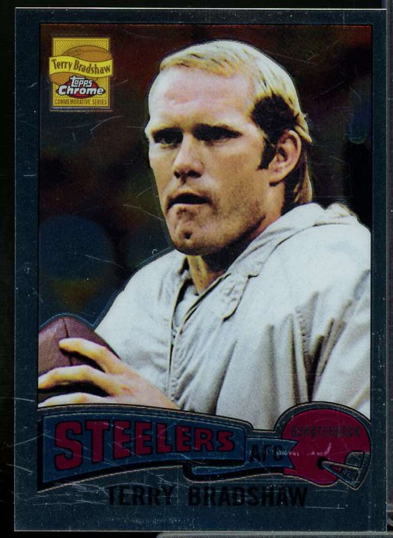 Terry Bradshaw '75 Card 2002 Topps Chrome Terry Bradshaw Reprints #5  Image 1