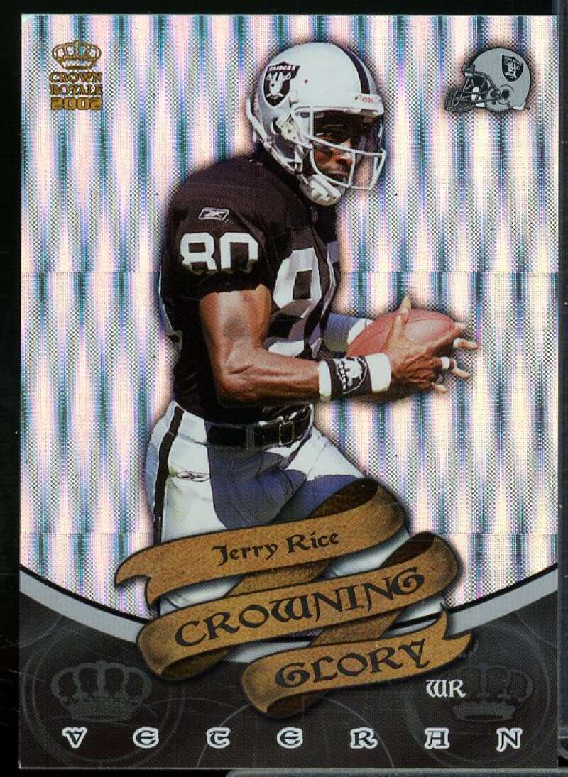 Jerry Rice Card 2002 Crown Royale Crowning Glory #18  Image 1