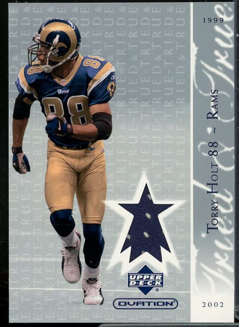 Torry Holt Card 2002 Upper Deck Ovation Tried and True Jerseys #TTTH  Image 1