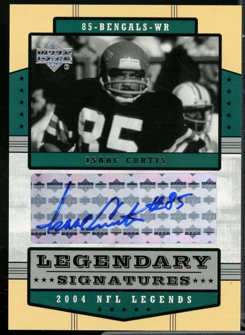 Isaac Curtis Card 2004 Upper Deck Legends Legendary Signatures #LSIC  Image 1