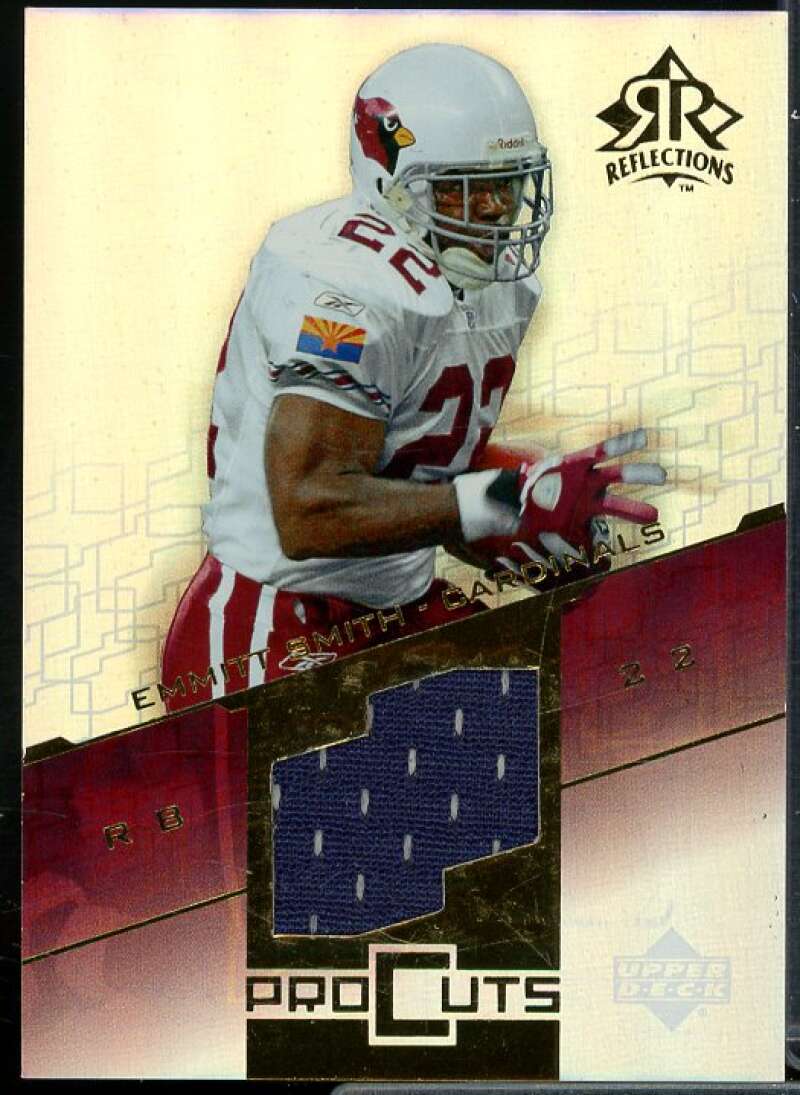 Emmitt Smith Card 2004 Reflections Pro Cuts Jerseys Gold #PCES  Image 1