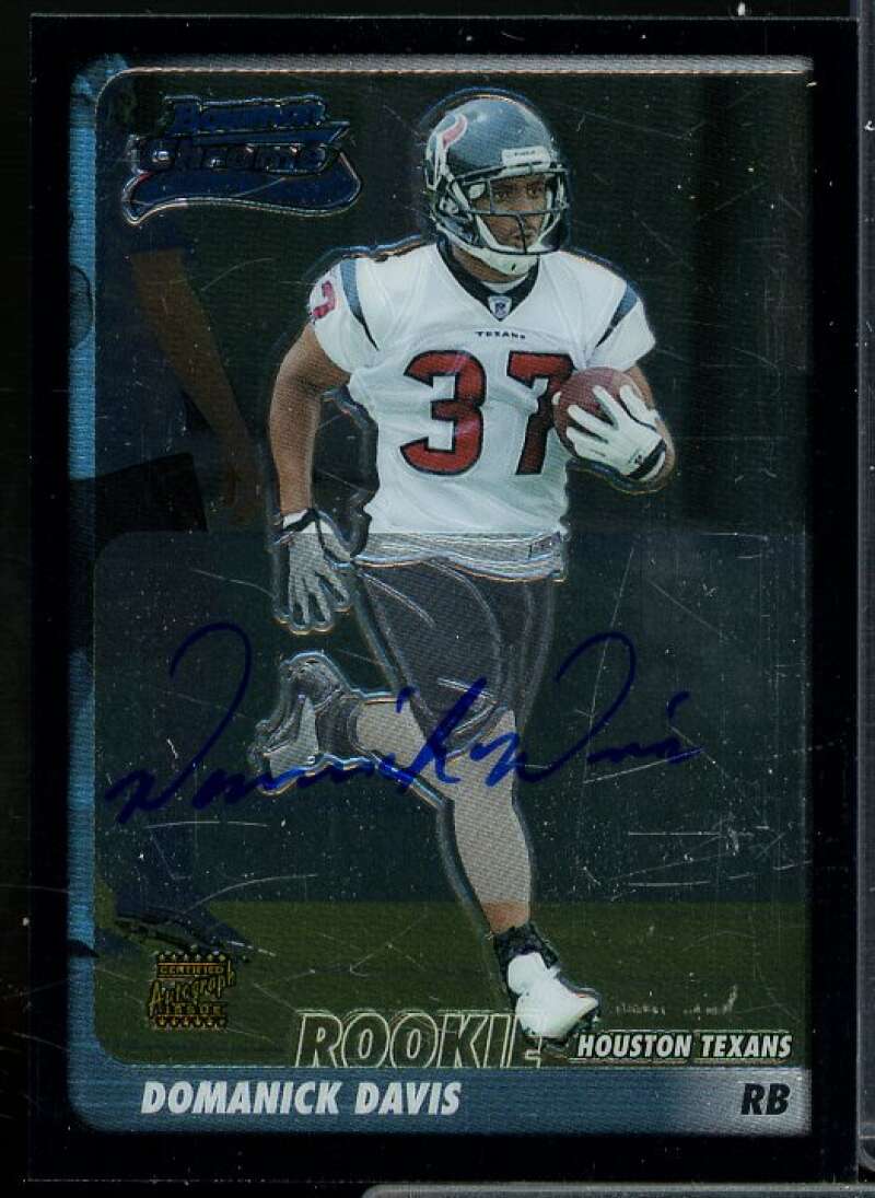 Domanick Davis AU D Rookie Card 2003 Bowman Chrome #229  Image 1
