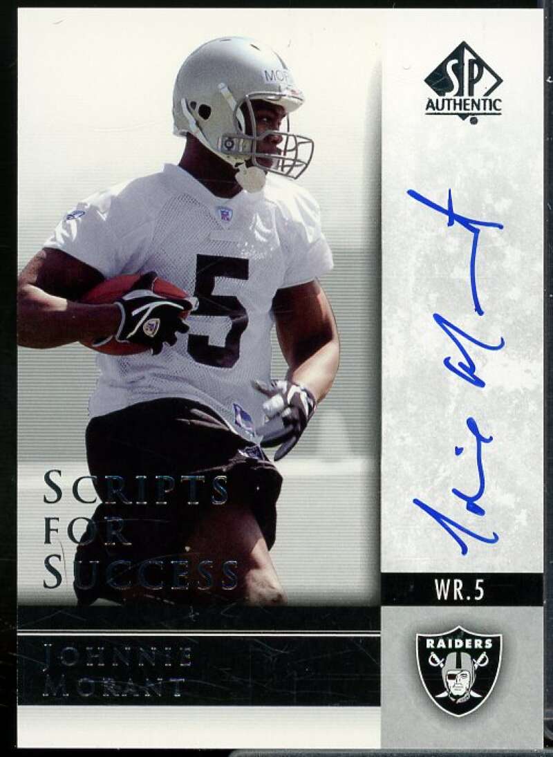 Johnnie Morant Rookie 2004 SP Authentic Scripts for Success Autographs #SSJM  Image 1