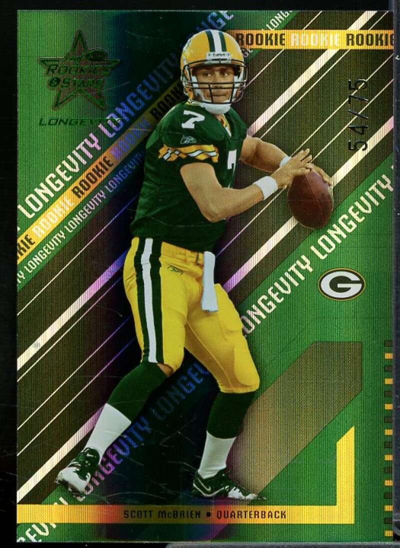 Scott McBrien Rookie Card 2004 Leaf Rookies and Stars Longevity Emerald #134  Image 1