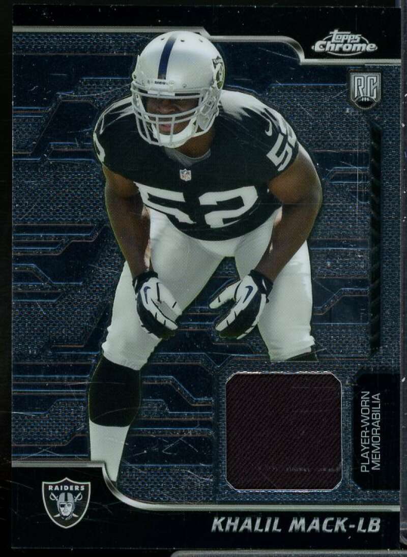 Khalil Mack Rookie Card 2014 Topps Chrome Rookie Relics #RRKM  Image 1