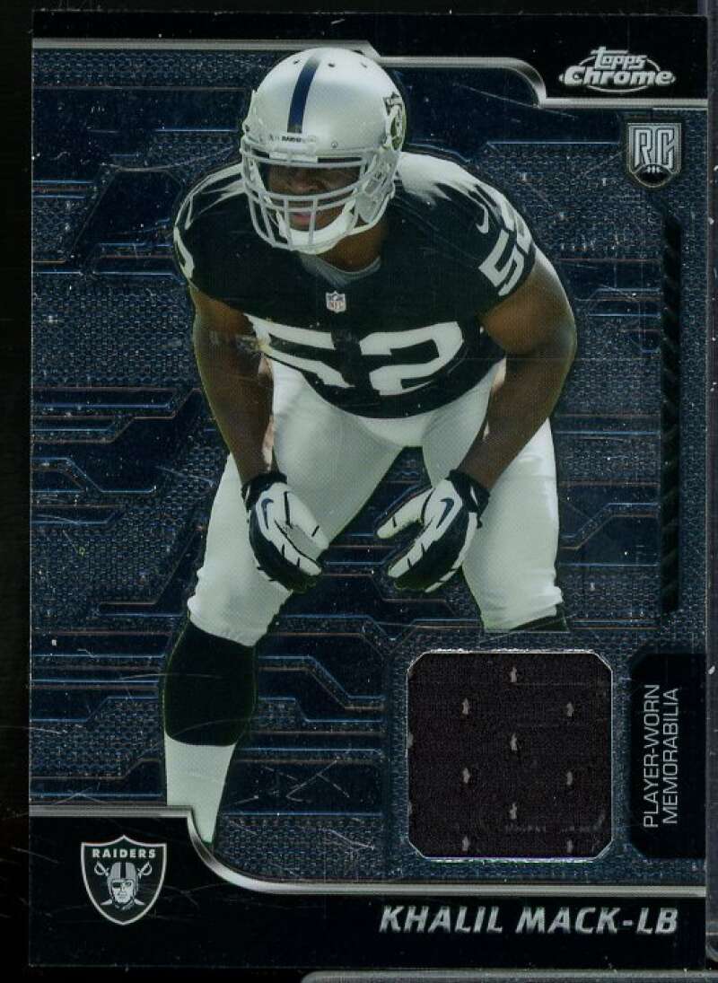 Khalil Mack Rookie Card 2014 Topps Chrome Rookie Relics #RRKM  Image 1