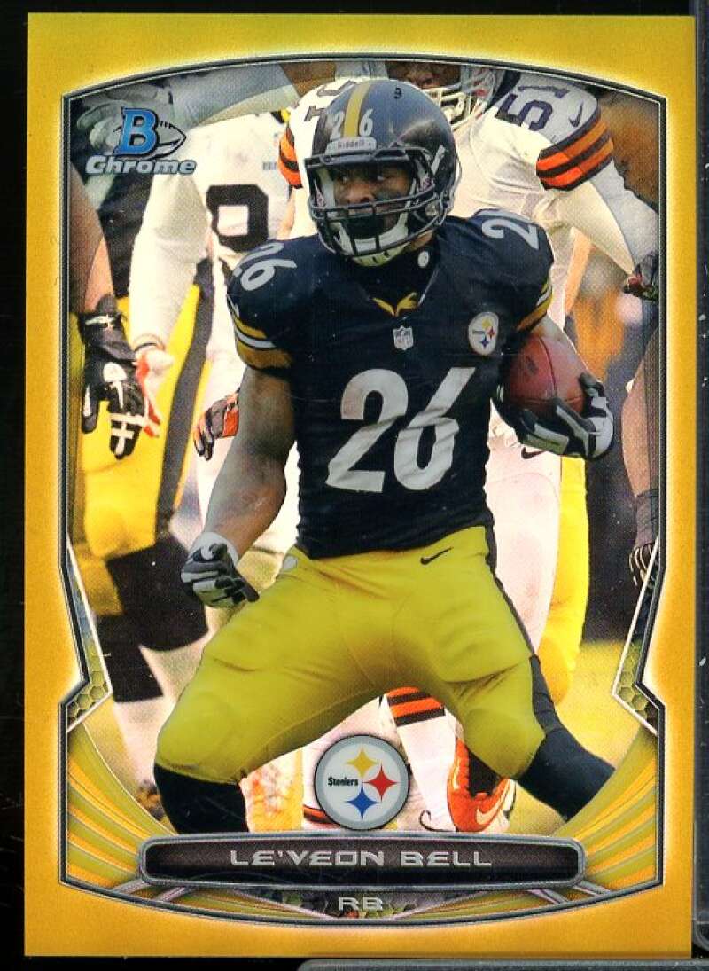 Le'Veon Bell Card 2014 Bowman Chrome Gold Refractors #51  Image 1