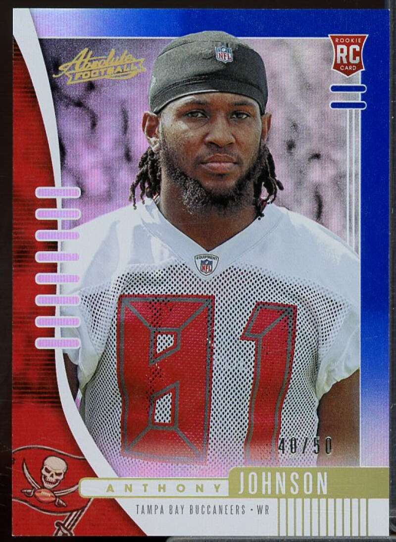 Anthony Johnson Rookie Card 2019 Absolute Spectrum Blue #191  Image 1