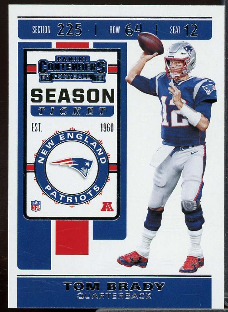 Tom Brady Card 2019 Panini Contenders #9  Image 1