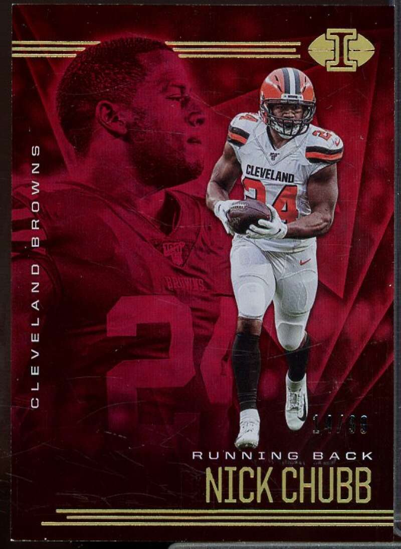Nick Chubb Card 2020 Panini Illusions Red #56  Image 1