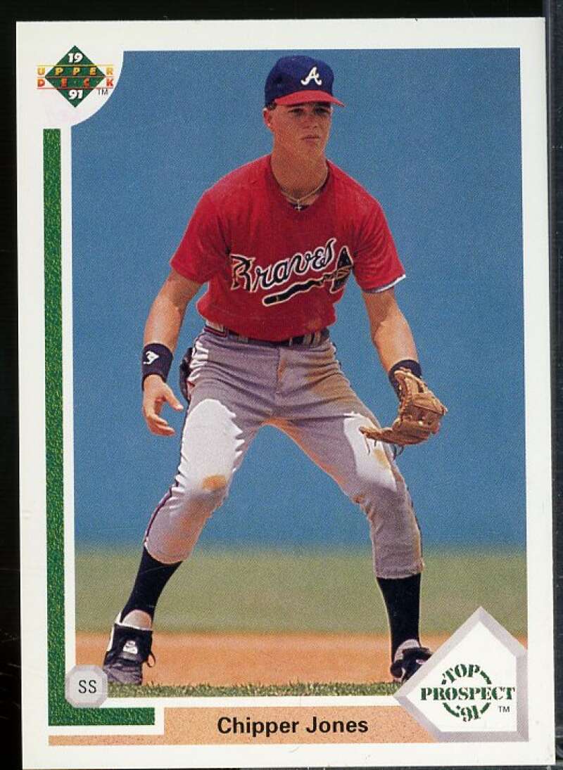 Chipper Jones Rookie Card 1991 Upper Deck #55  Image 1