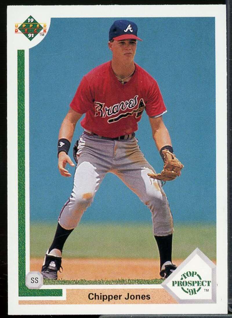 Chipper Jones Rookie Card 1991 Upper Deck #55  Image 1
