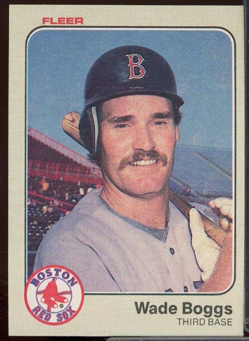 Wade Boggs Rookie Card 1983 Fleer #179  Image 1