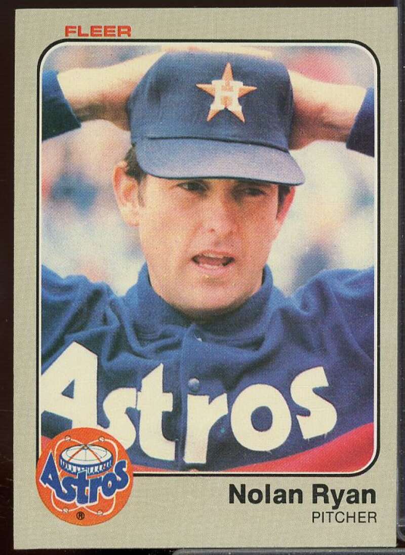 Nolan Ryan Card 1983 Fleer #463  Image 1