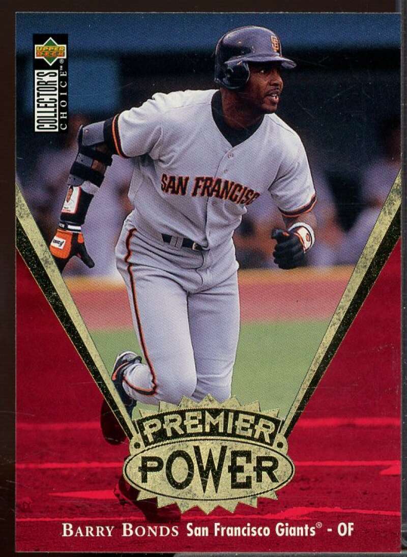 Barry Bonds Card 1997 Collector's Choice Premier Power Gold #PP9  Image 1