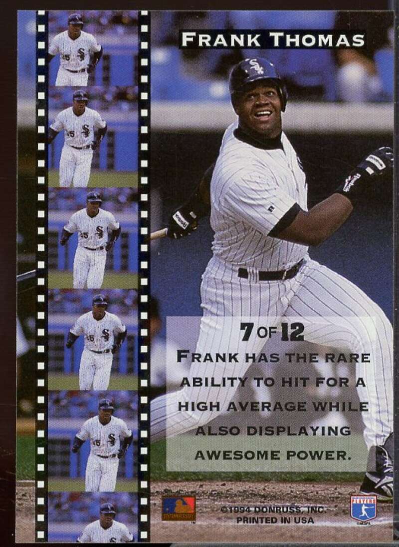 Frank Thomas Card 1994 Leaf Gamers #7  Image 2