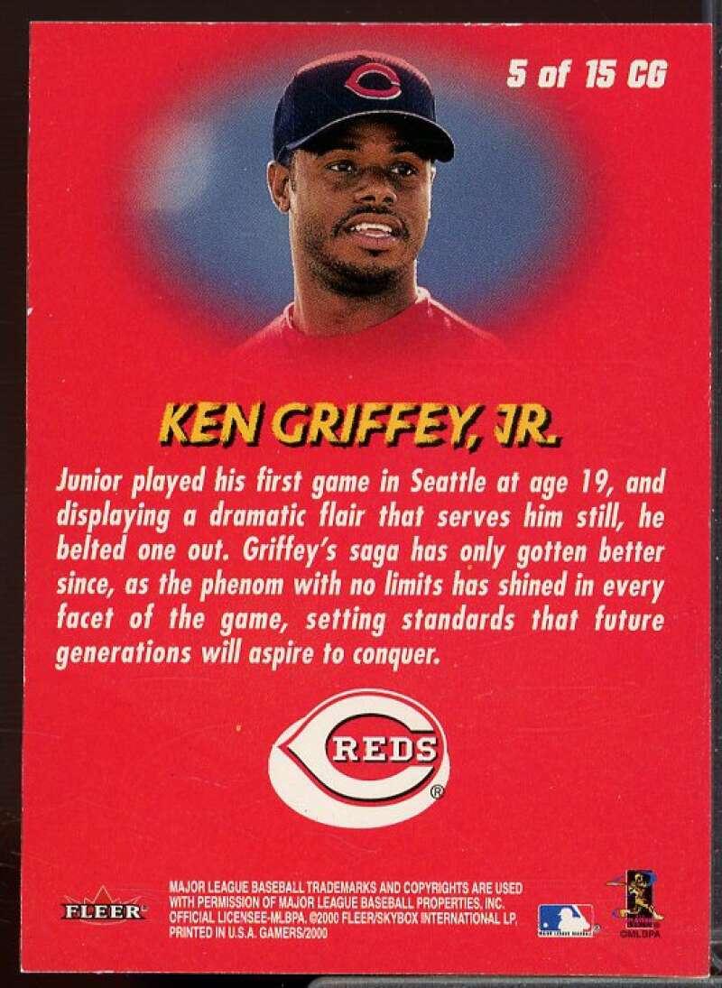 Ken Griffey Jr. Card 2000 Fleer Gamers Change the Game #5  Image 2