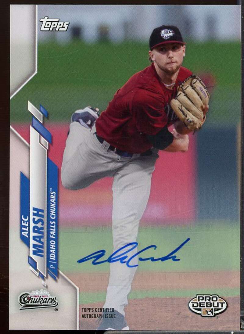 Alec Marsh Rookie Card 2020 Topps Pro Debut Autographs #PD39  Image 1