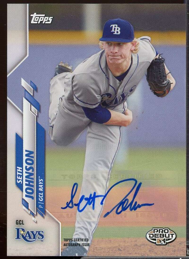 Seth Johnson Rookie Card 2020 Topps Pro Debut Autographs #PD73  Image 1
