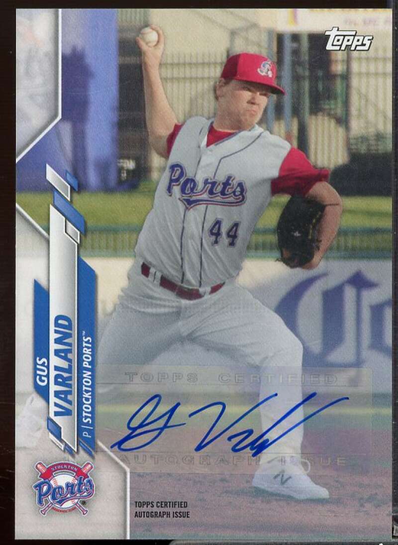 Gus Varland Rookie Card 2020 Topps Pro Debut Autographs #PD45  Image 1