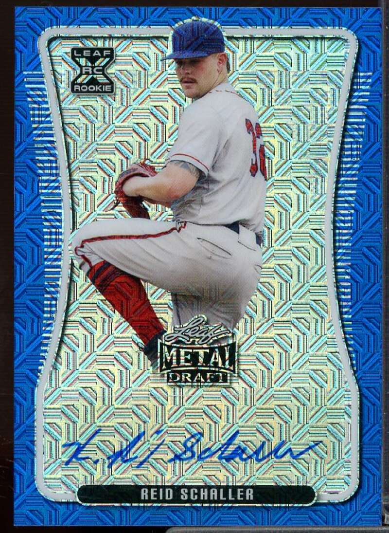 Reid Schaller Rookie Card 2020 Leaf Metal Draft Blue Mojo #BARS1  Image 1