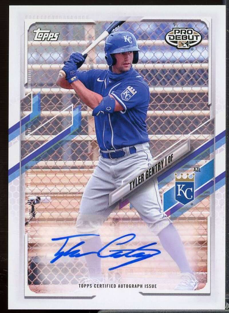 Tyler Gentry Rookie Card 2021 Topps Pro Debut Autographs #PD122  Image 1