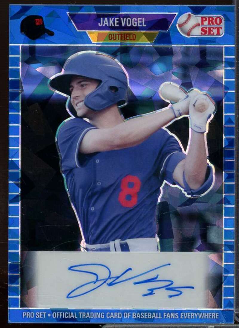 Jake Vogel Rookie Card 2021 Leaf Trinity Patch Autographs Purple #PAJV1  Image 1