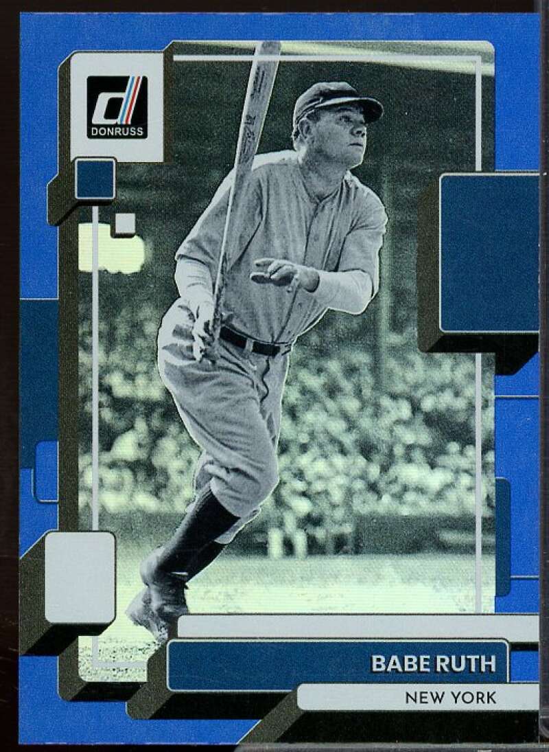 Babe Ruth Card 2022 Donruss Holo Blue #229  Image 1