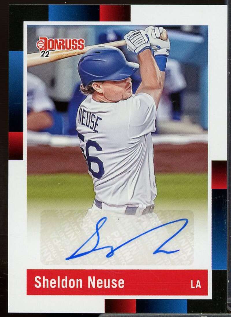 Sheldon Neuse Rookie Card 2022 Donruss Retro '88 Signatures #80  Image 1