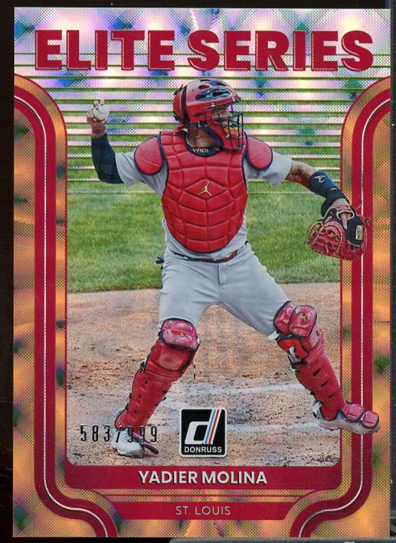 Yadier Molina Card 2022 Donruss Elite Series #4  Image 1