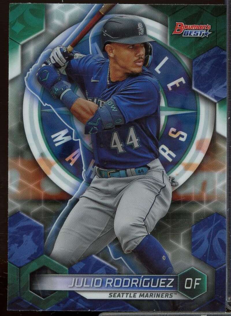 Julio Rodriguez Card 2023 Bowman's Best Refractors #9  Image 1