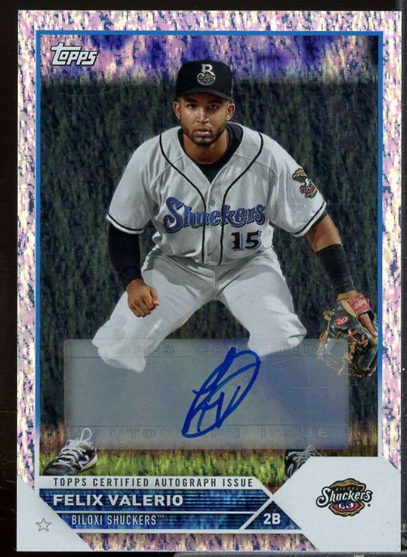 Felix Valerio Rookie Card 2023 Topps Pro Debut Autographs Sparkle Foil #PD55  Image 1