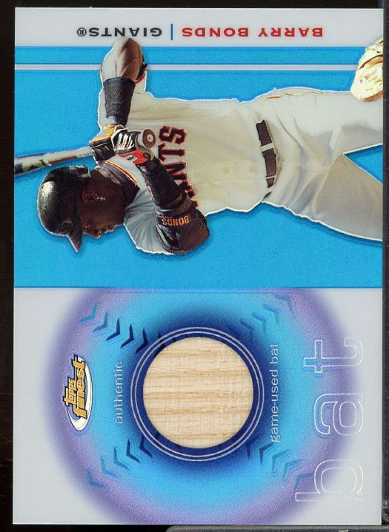 Barry Bonds F Card 2003 Finest Bat Relics #BB  Image 1