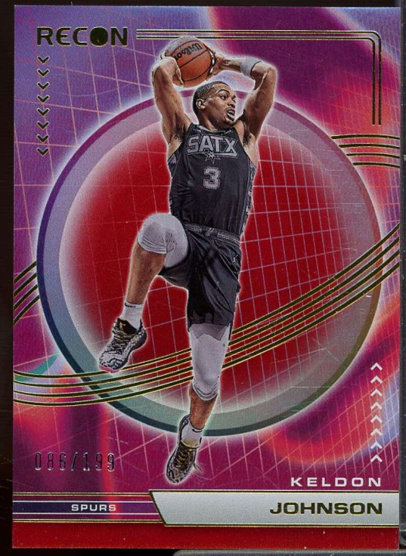 Keldon Johnson Card 2022-23 Panini Recon Holo Red #42  Image 1
