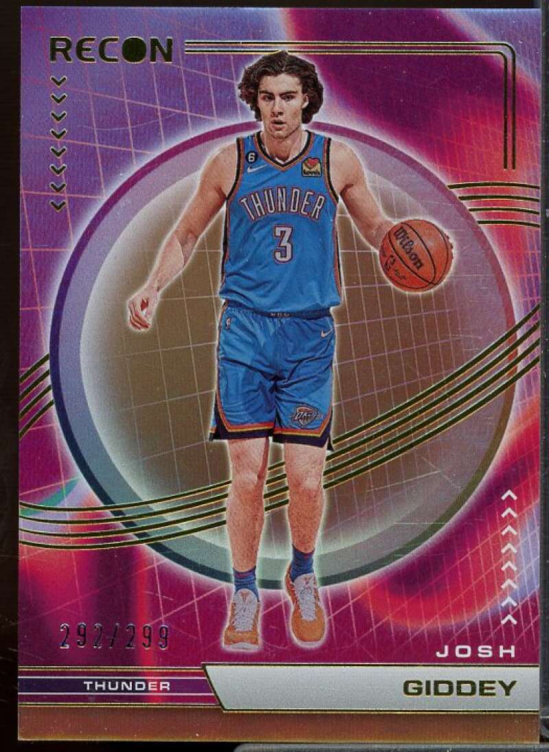 Josh Giddey Card 2022-23 Panini Recon Holo Bronze #52  Image 1