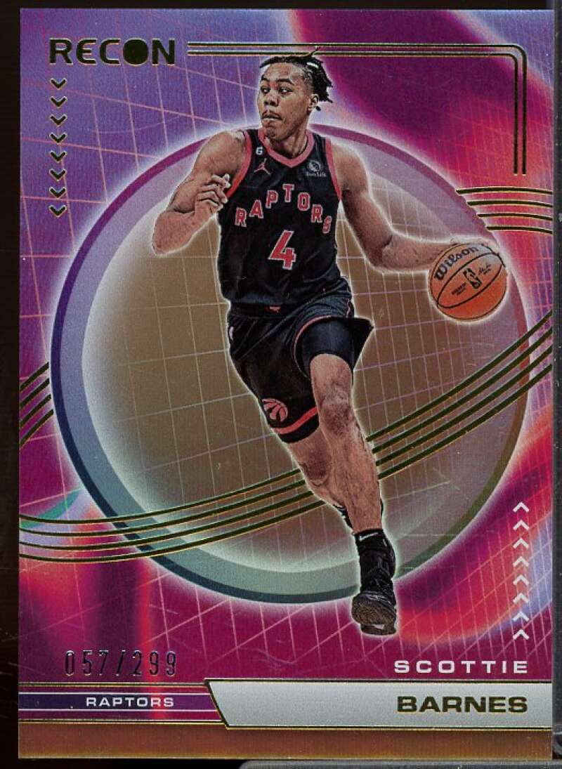 Scottie Barnes Card 2022-23 Panini Recon Holo Bronze #74  Image 1