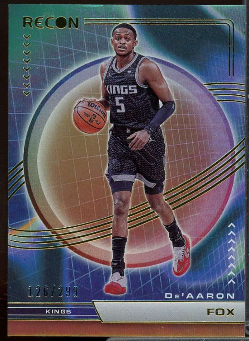 De'Aaron Fox Card 2022-23 Panini Recon Holo Bronze #89  Image 1