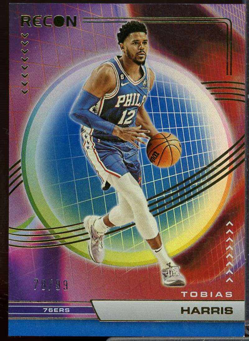 Tobias Harris Card 2022-23 Panini Recon Holo Blue #127  Image 1