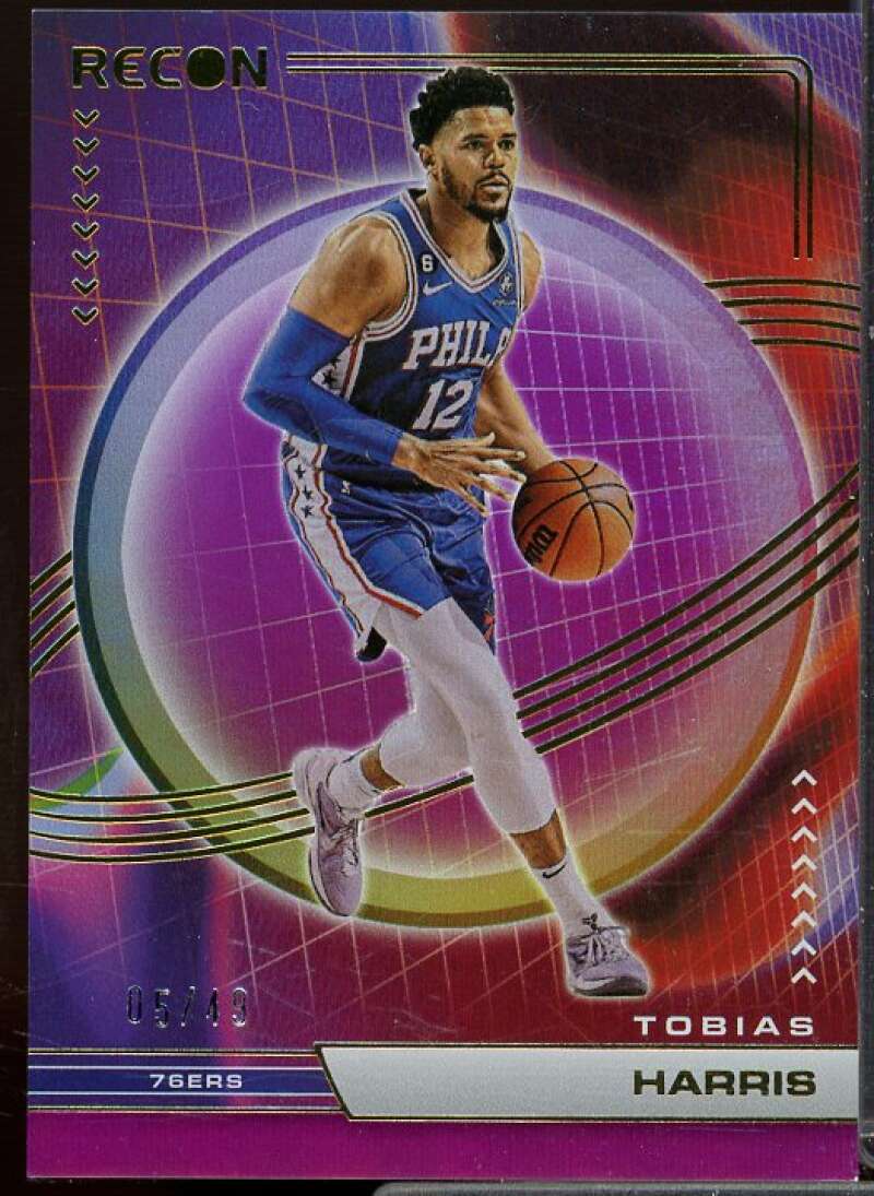 Tobias Harris Card 2022-23 Panini Recon Holo Purple #127  Image 1