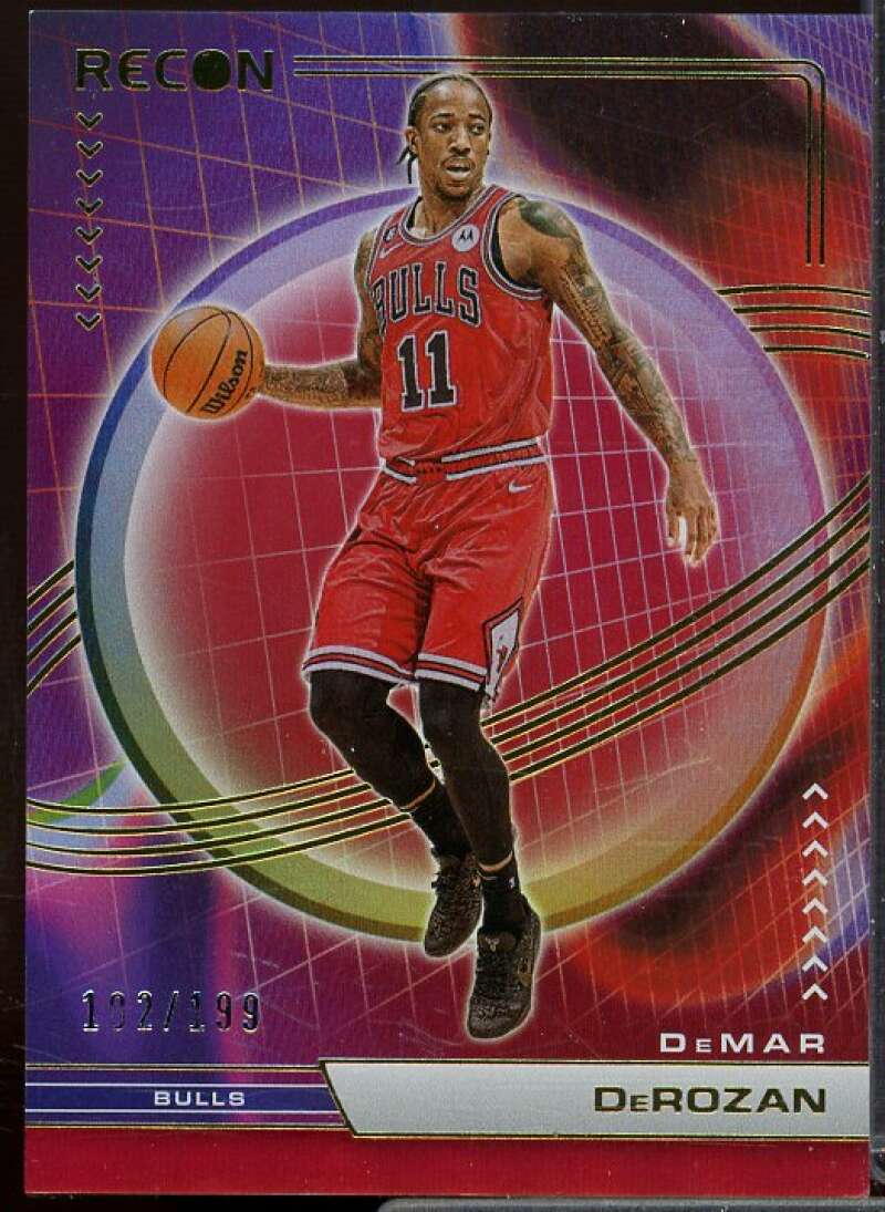 DeMar DeRozan Card 2022-23 Panini Recon Holo Red #125  Image 1