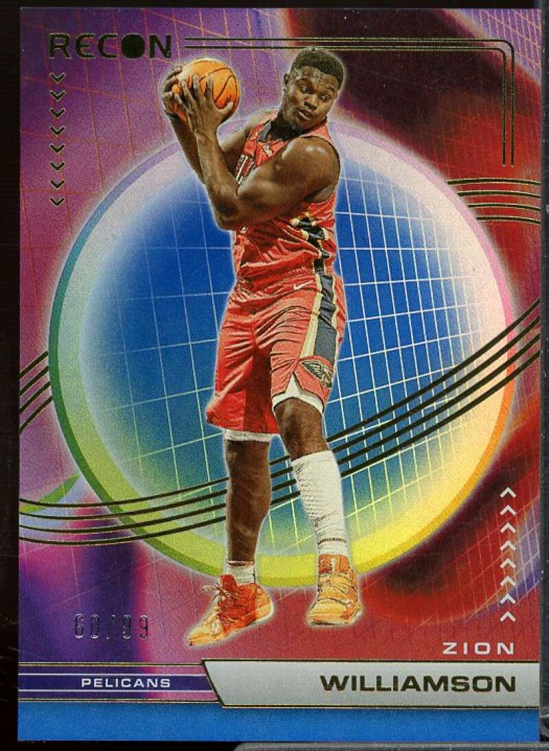 Zion Williamson Card 2022-23 Panini Recon Holo Blue #143  Image 1