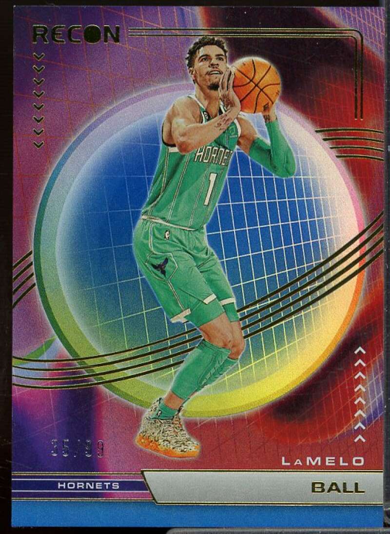 LaMelo Ball Card 2022-23 Panini Recon Holo Blue #154  Image 1