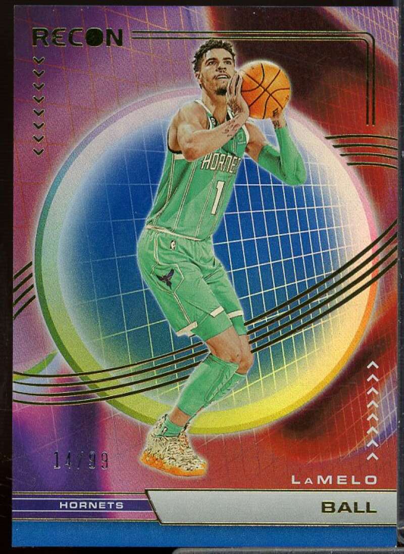 LaMelo Ball Card 2022-23 Panini Recon Holo Blue #154  Image 1