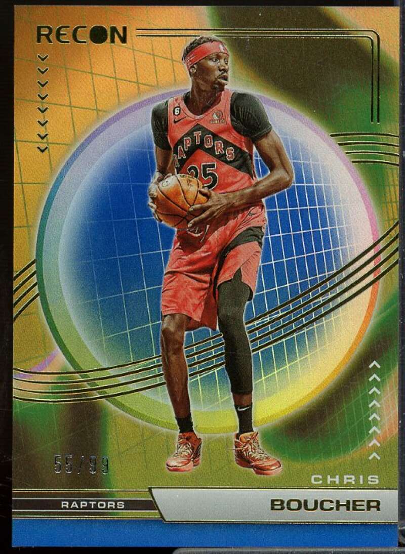 Chris Boucher Card 2022-23 Panini Recon Holo Blue #166  Image 1